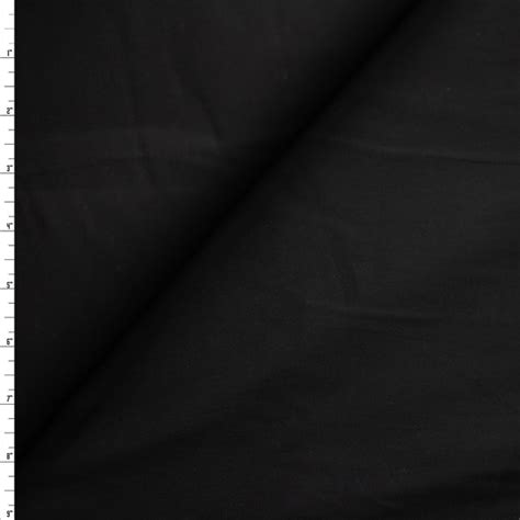 Cali Fabrics Black Stretch Cotton Broadcloth 26824 Fabric By The Yard