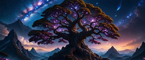 Mysterious Wallpaper 4K, Tree, AI art, Mystic