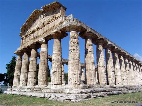 Templo De Atenea En Paestum Arte Griego Templo Griego