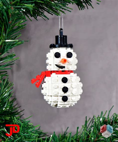 Snowman Christmas Ornament Kit 100 Authentic New Lego® Etsy