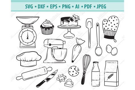 Bakery Item Svg Confectionery Svg Cake Png Dxf Eps