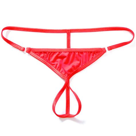 Mens Lingerie Briefs Thong Crotchless Open G String Bikini Underwear US EBay