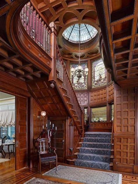 Restored Grand Staircase Of An Mansion In Plainfield Nj