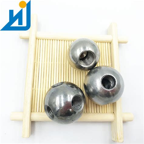 Ss Solid Stainless Steel Balls With Threaded Blind Half Hole Mm Mm