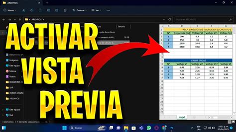 CÓMO ACTIVAR VISTA PREVIA DE ARCHIVOS EN WINDOWS 10 11 YouTube