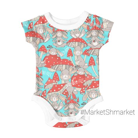 Ткани Зайчики и грибочки - закажи на #MarketShmarket.com любая ткань с ...