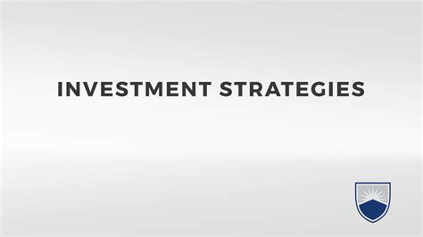 Investment Strategies - Sensible Financial Planning