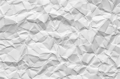 Premium Photo White Crumpled Paper Texture Background