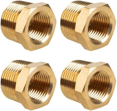 JUWO Brass Pipe Fitting Hex Bushing 1 NPT Male X 3 4 NPT Female