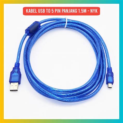 Kabel USB Mini 5pin 1.5m - Aksesoris Komputer Lampung