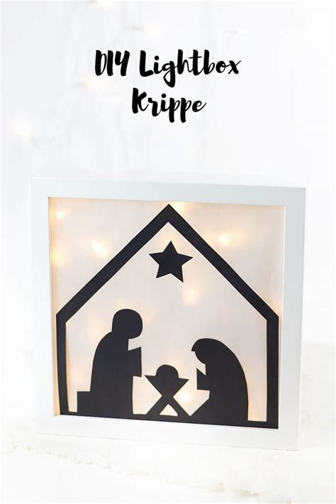 24 DIY Lightbox Krippe Ars Textura DIY Blog Basteln Weihnachten