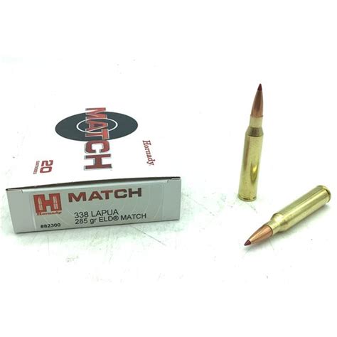 Hornady Match 338 Lapua 285 Gr Eld Match Ammunition 20 Rounds