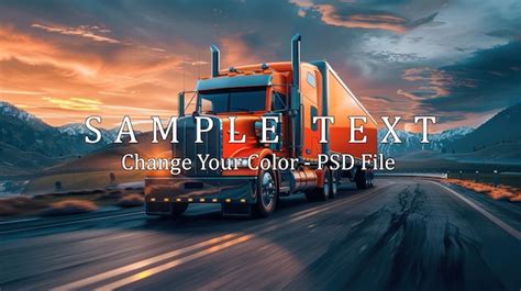 Truck With Flair PSD, High Quality Free PSD Templates for Download