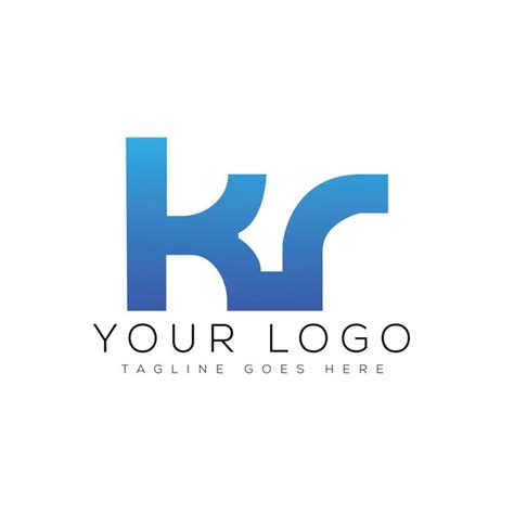 Premium Vector Letter Kr Logo Design Template Vector Illustration