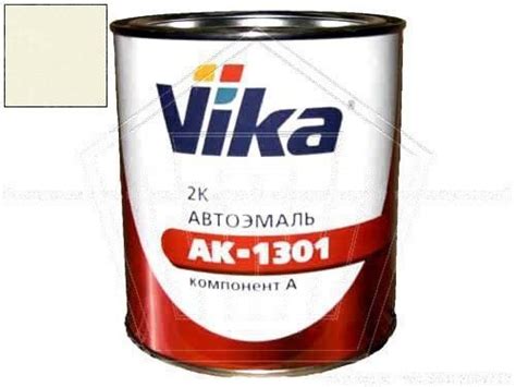 Купить Автоэмаль ВИКА 2К Акриловая АК-1301 (белая 233) 0,85 кг (233) в ...