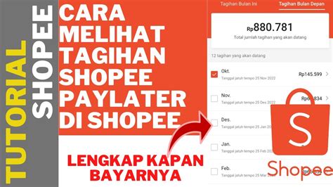 Cara Cek Tagihan Spaylater Cara Melihat Tagihan Shopee Paylater Di