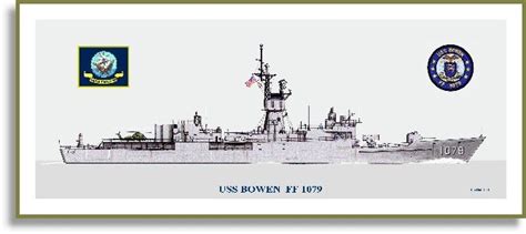 USS Bowen FF 1079 Print Frigates A F PriorService