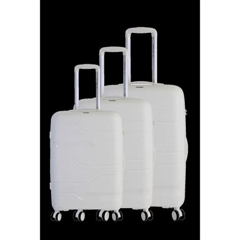 FRANCE BAG Set de 3 Valises 8 Roues Multidirectionnelles Polypropylène