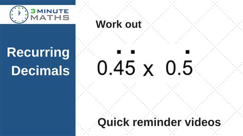 Recurring Decimals To Fractions Gcse Maths Grade 6