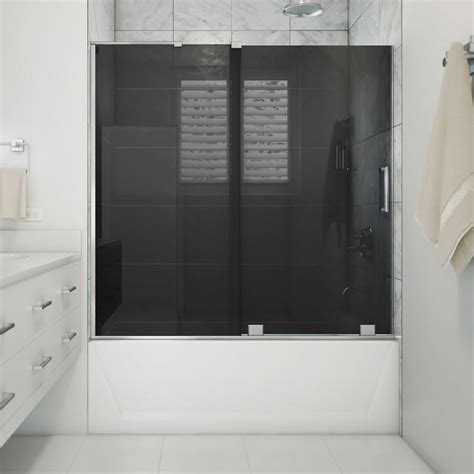 DreamLine Mirage X 56 60 In W X 58 In H Sliding Frameless Tub Door