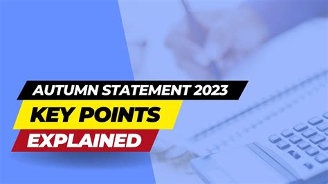 Autumn Statement 2023 Key Points Explained Changes In Taxes Economy