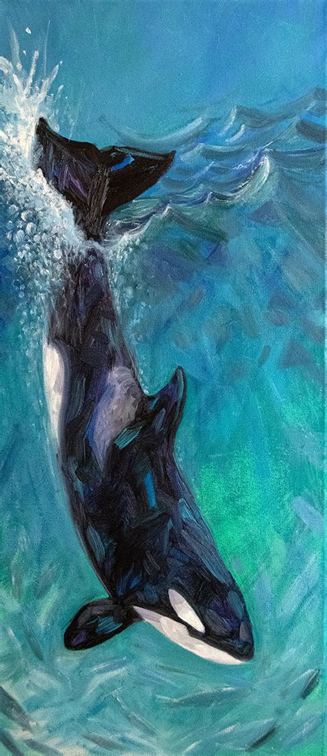 Orca Oil Painting | AirAuctioneer