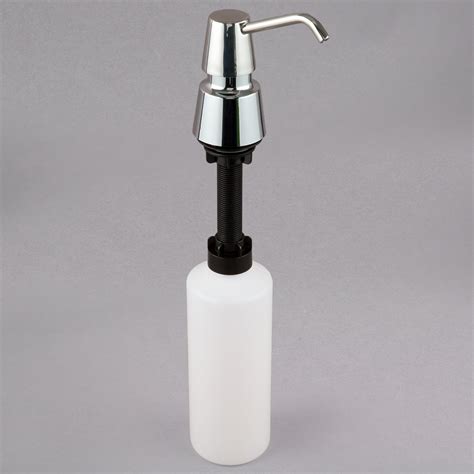 Bobrick B-823 Chrome Counter Mount Push Button Foaming Soap Dispenser