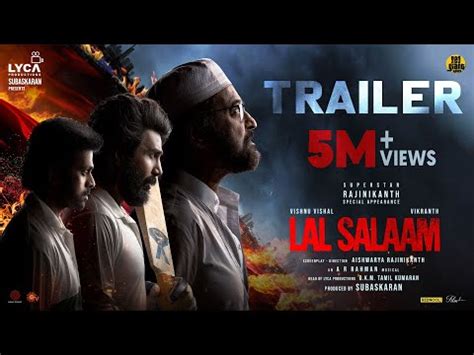 Lal Salaam Trailer Superstar Rajinikanth Aishwarya Vishnu