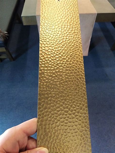 Brass Color Hammered Finish Stainless Steel Sheet Bwt Metal Metal