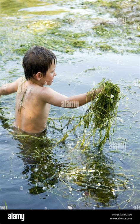 Young Boy Swimming In River Stock Photos And Young Boy Swimming In River