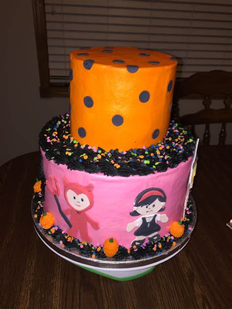 2 Tier Halloween Birthday Cake