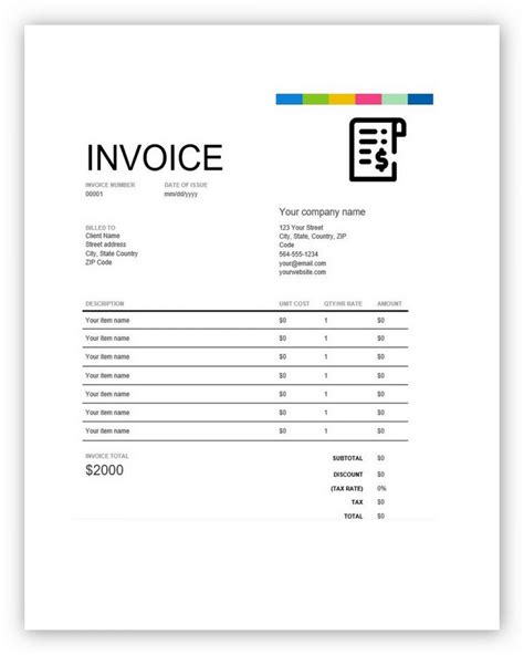 7 Free Quickbooks Invoice Template Word Excel Pdf And How To Create