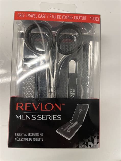 New Revlon Mens Series Essentials Grooming Kit Scissors Tweezer