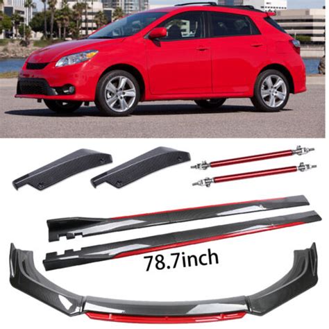 For Toyota Matrix Front Bumper Lip Carbon Fiber Rods 78 7 Side Skirt Extention Ebay