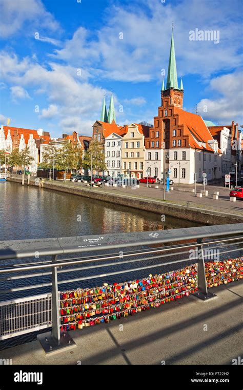 Skyline Of Lubeck Old Town With Marienkirche St Marys Church And