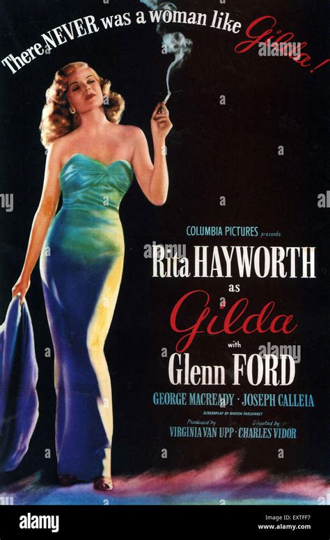 1940s USA There Never Was a Woman Like Gilda Film Poster Stock Photo ...