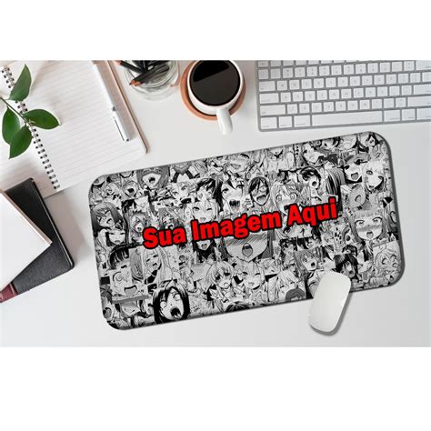 Mouse Pad Grande Hentai Personalizado Sua Imagem 60x30cm Shopee Brasil