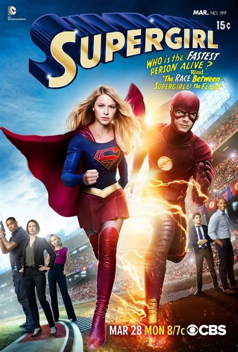 Supergirl The Flash Le poster de lépisode crossover Les Toiles