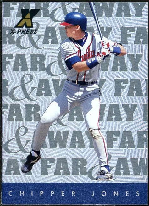 Chipper Jones Card 1997 Pinnacle X Press Far And Away 9 EBay