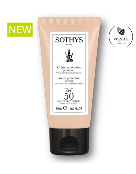 Sothys Creme Protectrice Jeunesse SPF 50 Visage Et Zones Sensibles