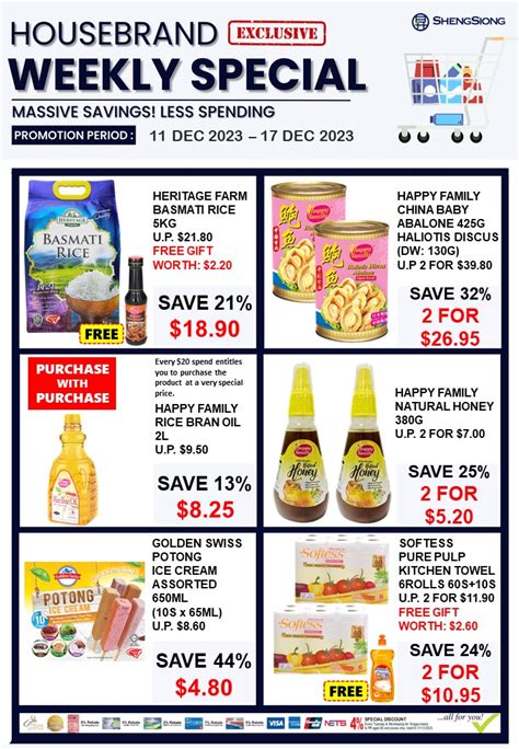 Dec Sheng Siong Supermarket Housebrand Weekly Special Sg