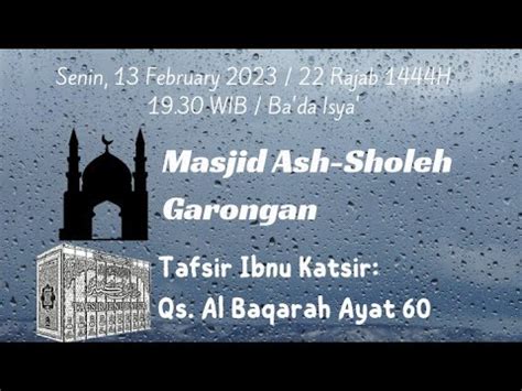 Tafsir Ibnu Katsir Qs Al Baqarah Kajian Malam Selasa Senin