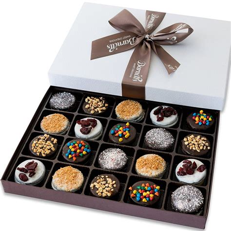 Barnetts Holiday T Basket Elegant Chocolate Covered Sandwich