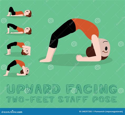 Dwi Pada Viparita Dandasana Flat Vector Illustration Cartoondealer