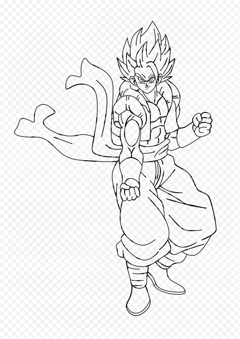 Gogeta Para Colorear