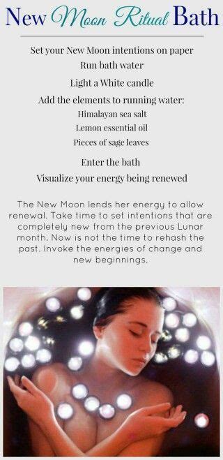 Neumond Ritualbad Hexen Des Handwerks New Moon Rituals Moon Bath