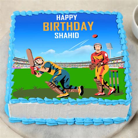 Buy Cricket Fever Photo Theme Cake Cricket Love Photo Cake