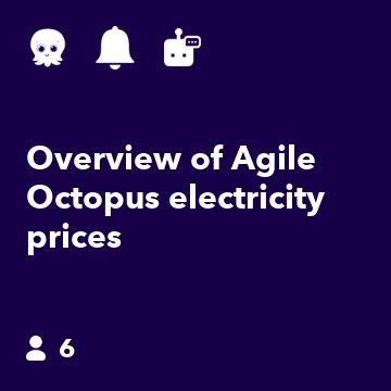 Overview Of Agile Octopus Electricity Prices Ifttt