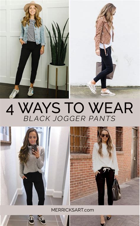 Four Cute Black Jogger Outfits Merricks Art