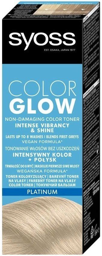 Тонирующий бальзам без аммиака для волос Syoss Color Glow Платиновый ...